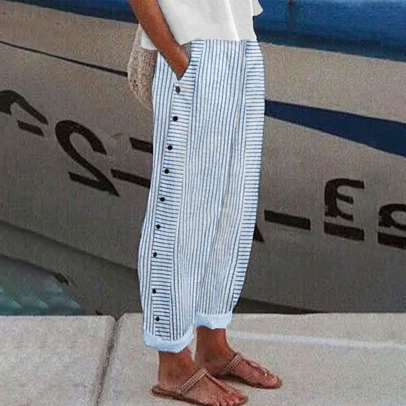 Pia Women's Pants – Casual Pants with Side Pockets & Comfortable Fit