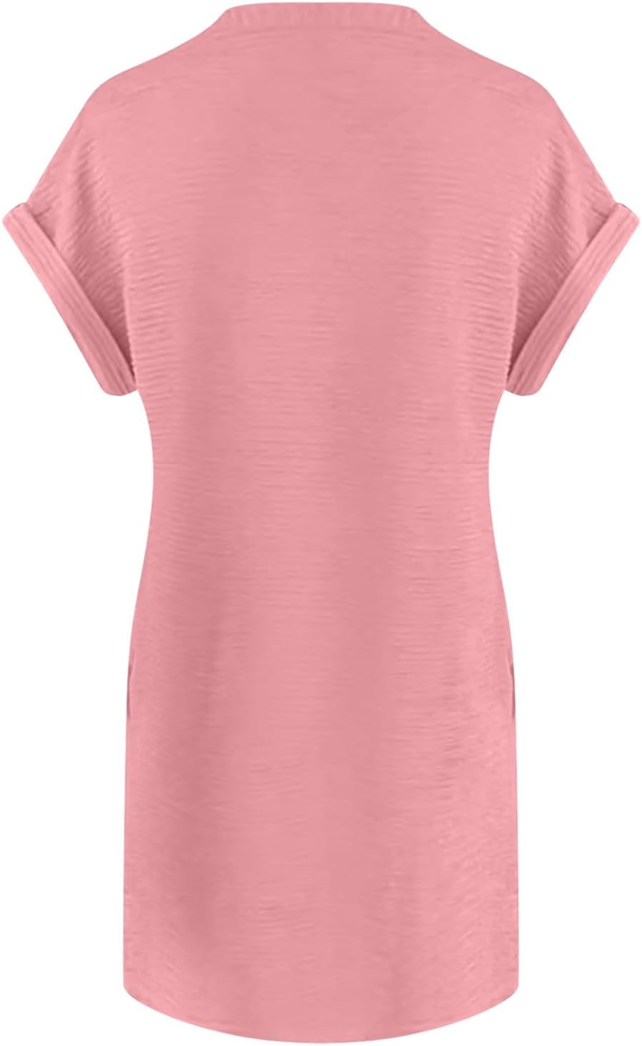 Chloé Women's Dress – Mini Dress with Round Neck, High Waist, Short Sleeves, and Pockets