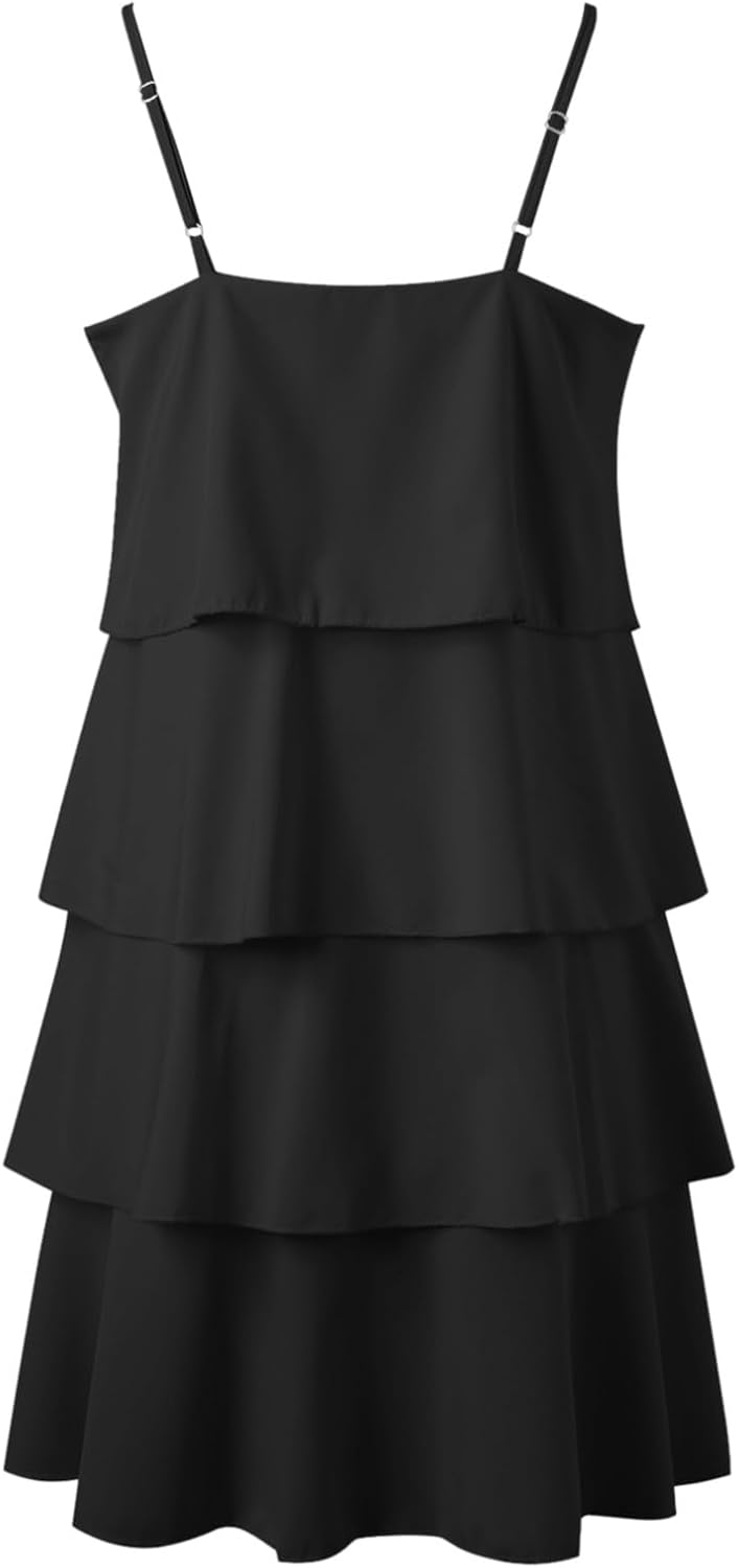 Camille Women's Dress – Maxi Dress with Ruffles, V-Neck, Sleeveless, Pleated Chiffon for Summer