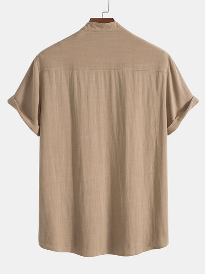 Richard Summer Outfit for Men – Breathable Linen Look with Short Sleeves & Comfortable Pants