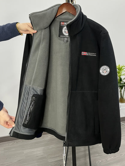 Julius Veste Polaire Outdoor Homme – Douce, Chaude & Légère avec Col Protecteur