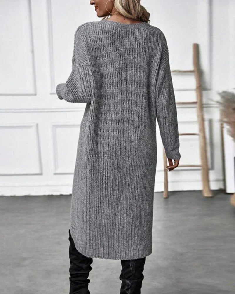 Sylvia Pull Femme – Long Pull Élégant & Confortable au Style Intemporel pour l’Hiver