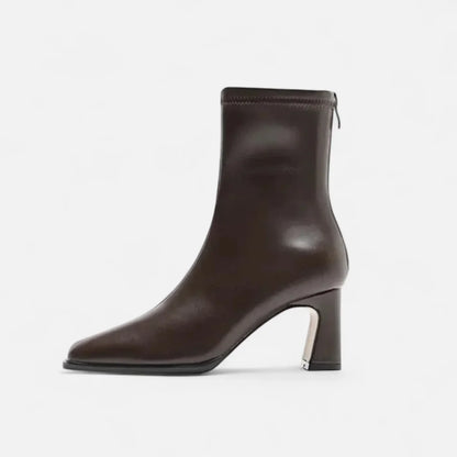 Madison Bottines Femme – Bottines Hiver Vintage à Bout Carré avec Doublure Chaude & Talon Bloc