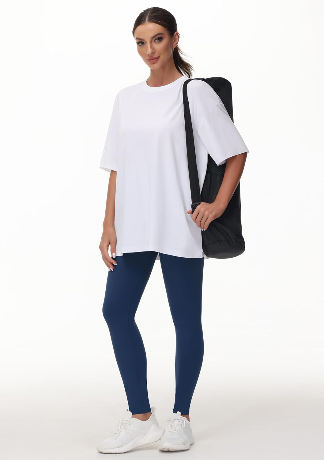 Beth Oversized Women's T-Shirt – Round Neck, Short Sleeves, Light Casual Summer
