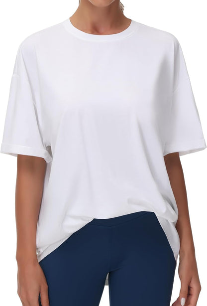Beth Oversized Women's T-Shirt – Round Neck, Short Sleeves, Light Casual Summer