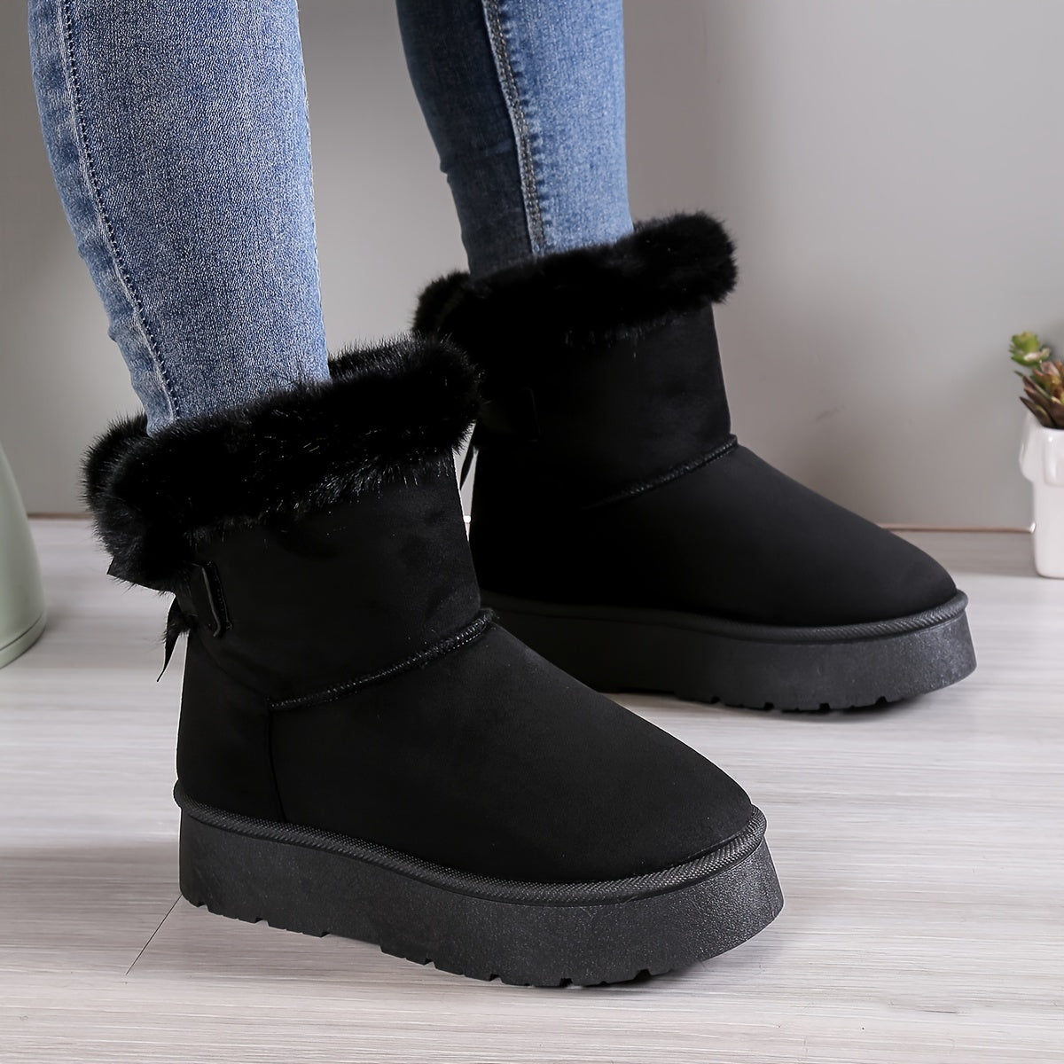 Zainab Bottes Hiver Femme – Doublure Thermique Chaude & Semelle Antidérapante Confortable
