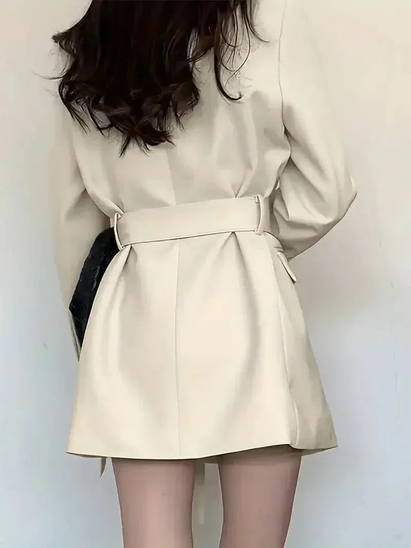 Nélia Robe Blazer Femme – Élégante Robe Tailleur Chic à Manches Longues pour Toutes Occasions