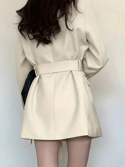 Nélia Robe Blazer Femme – Élégante Robe Tailleur Chic à Manches Longues pour Toutes Occasions