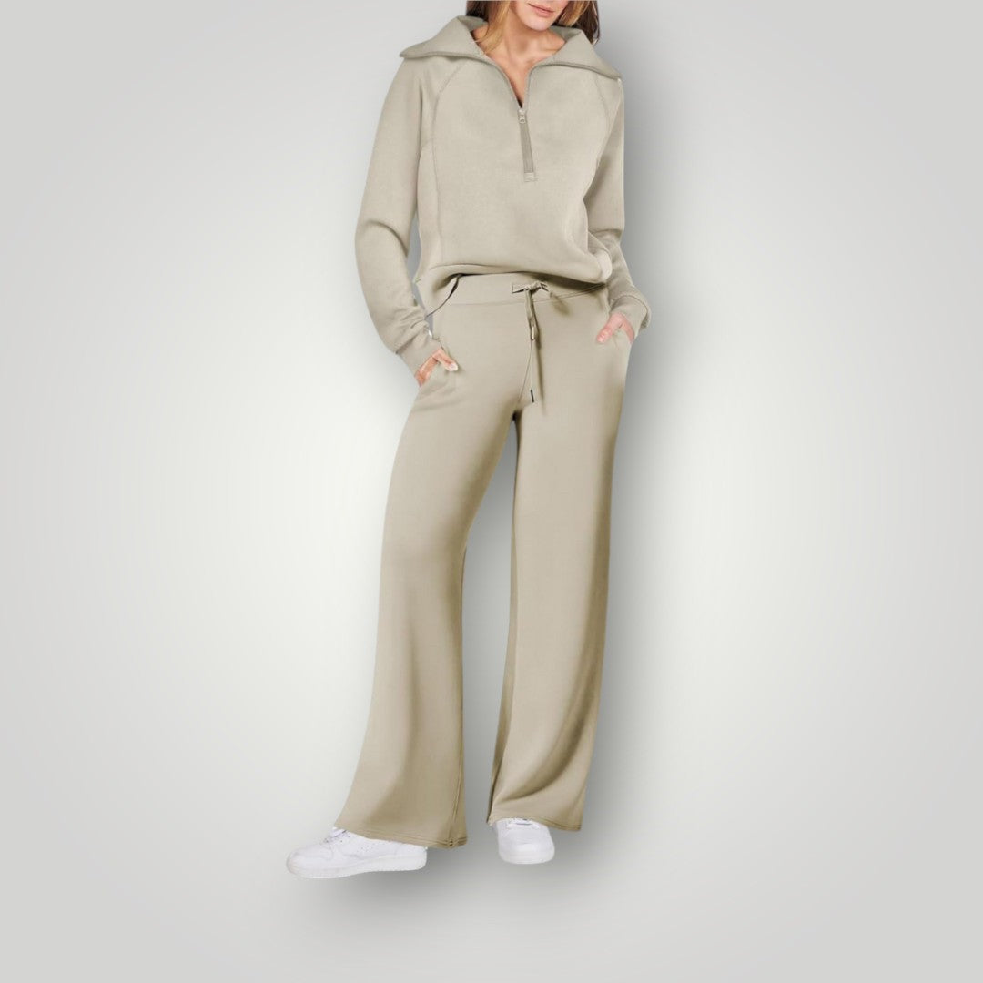 Lilou Ensemble Loungewear Femme – Sweat & Pantalon de Jogging Confortables en Tissu Doux & Luxueux