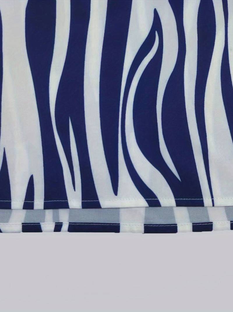 Norah Robe Courte Femme – Robe Sans Manches à Rayures pour Été & Look Décontracté