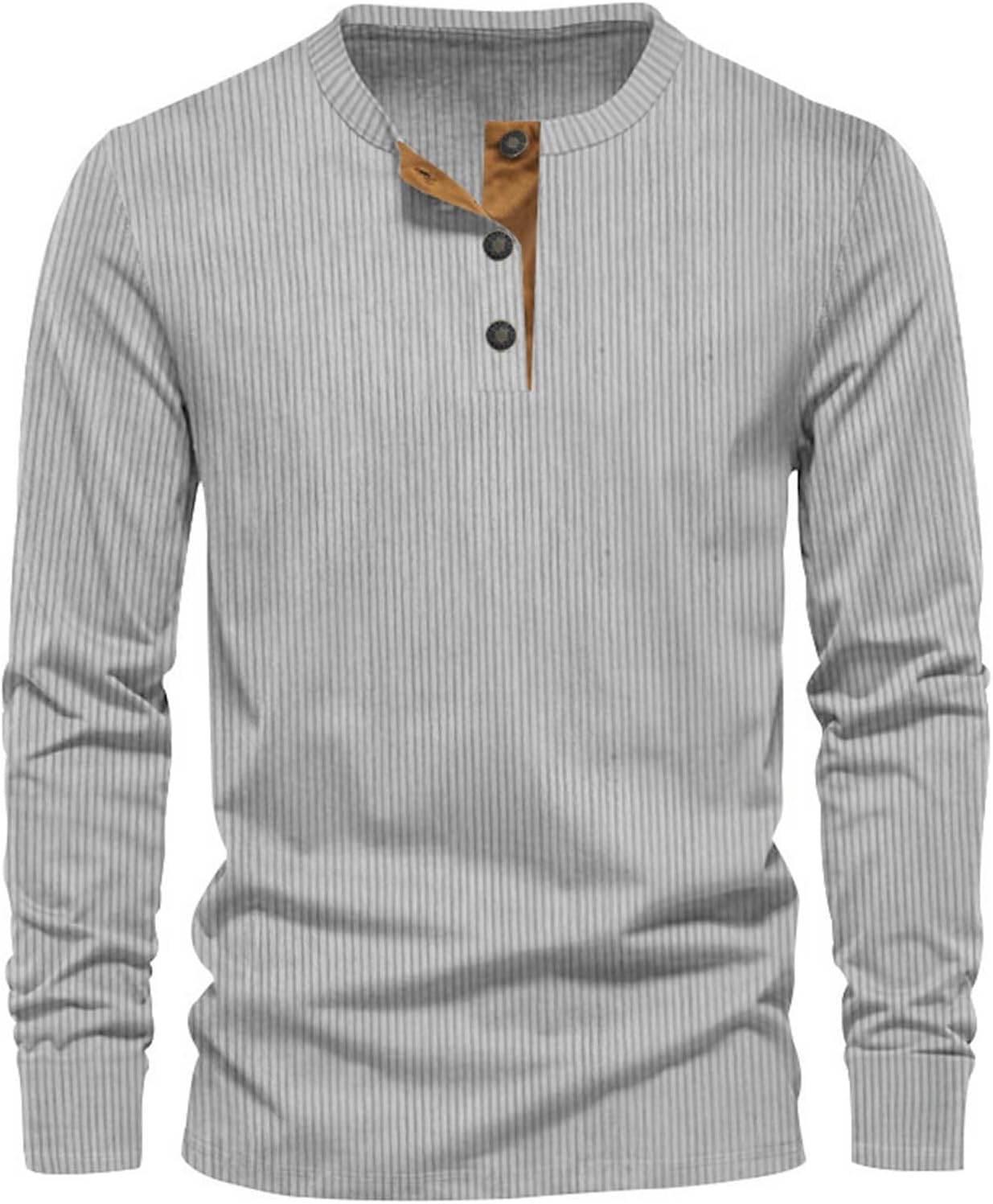 Sevi Long Sleeve T-Shirt for Men – Comfortable & Versatile Fitted Ribbed T-Shirt