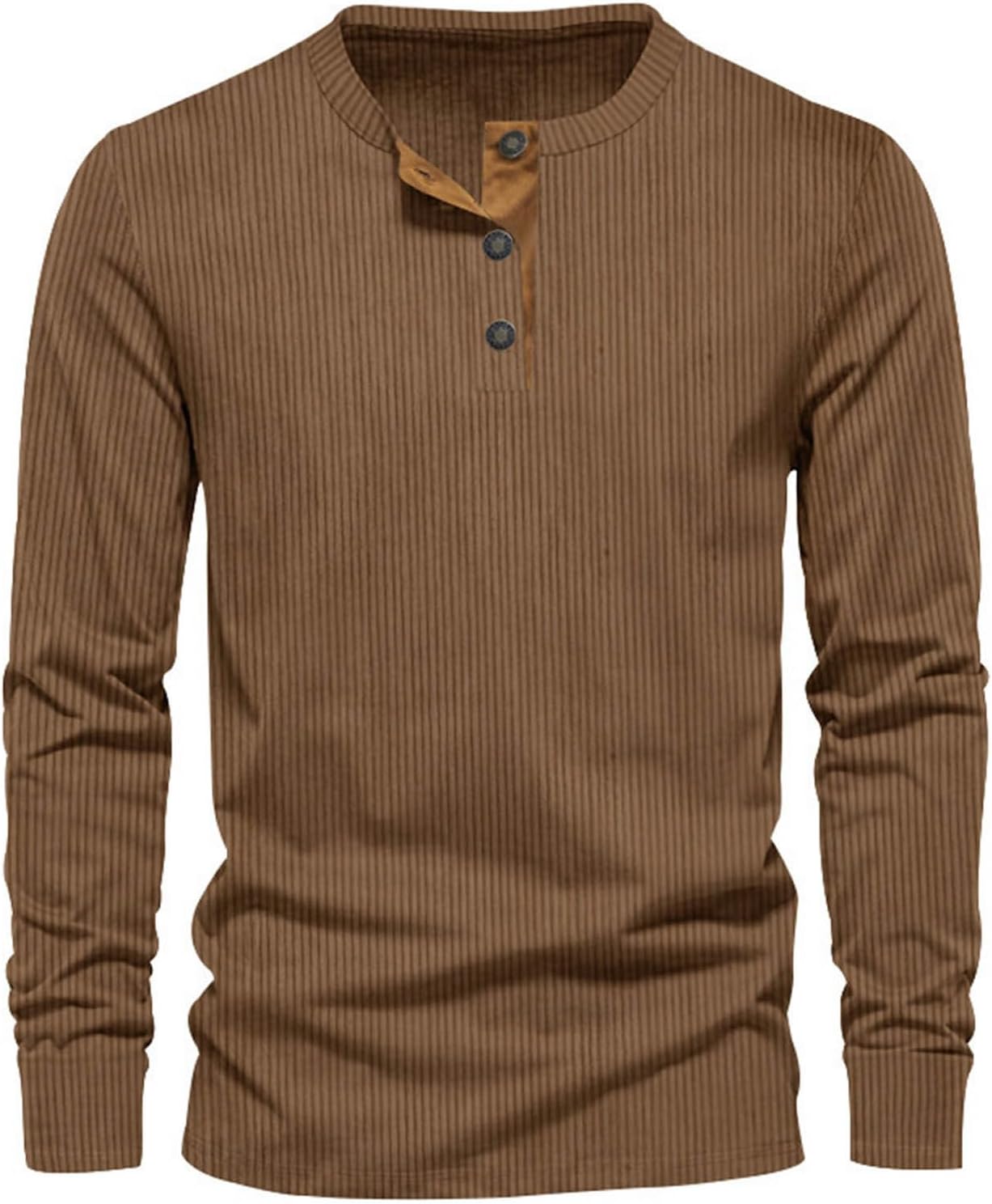 Sevi Long Sleeve T-Shirt for Men – Comfortable & Versatile Fitted Ribbed T-Shirt