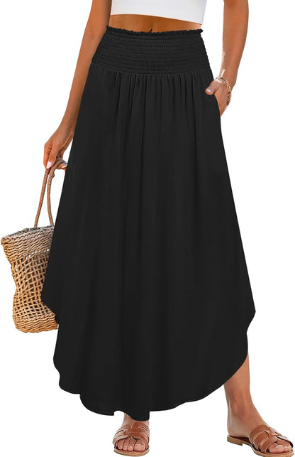 Lulu Long Skirt for Women – Floral Bohemian Maxi Skirt, High-Waisted & Flowing