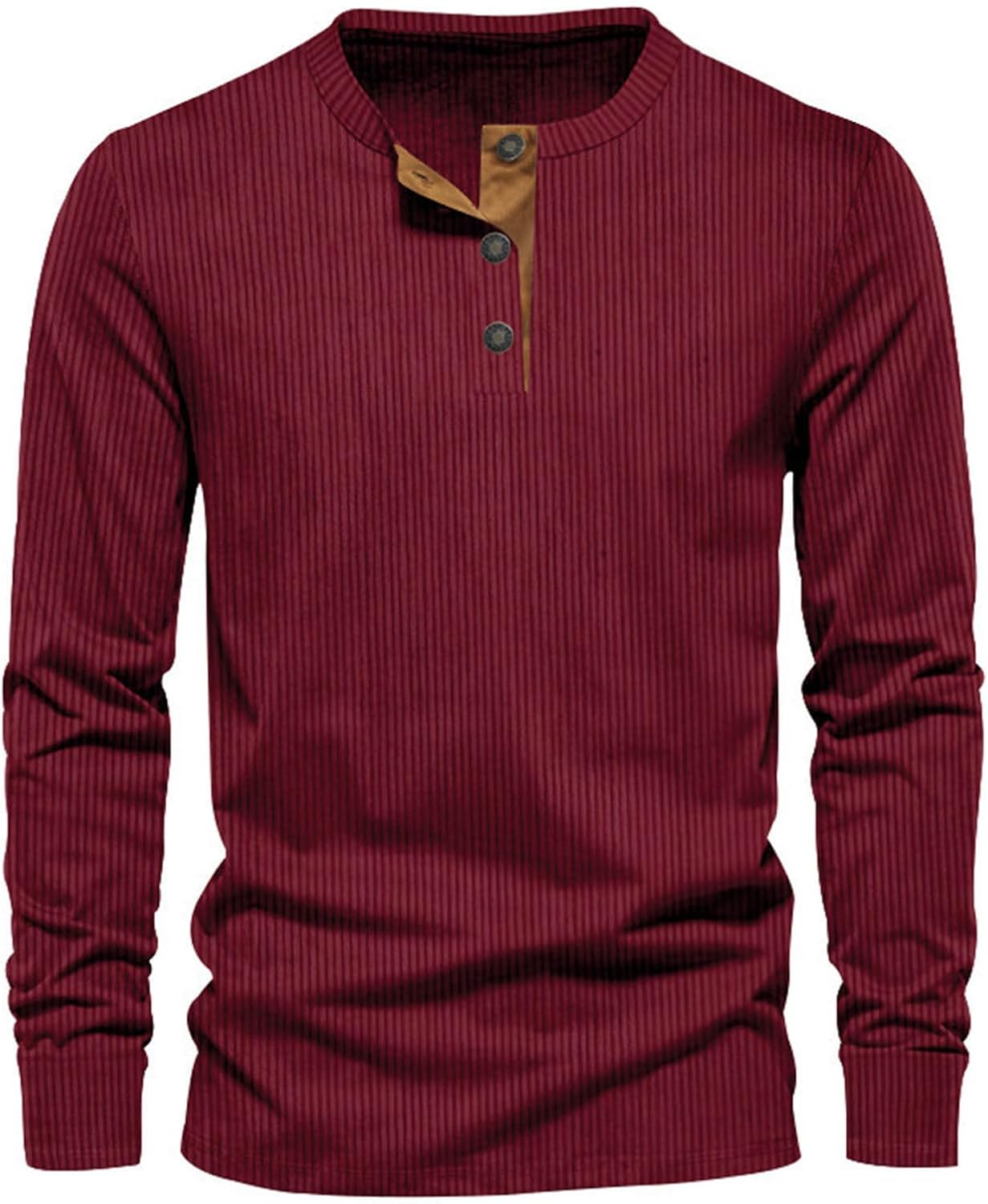 Sevi Long Sleeve T-Shirt for Men – Comfortable & Versatile Fitted Ribbed T-Shirt