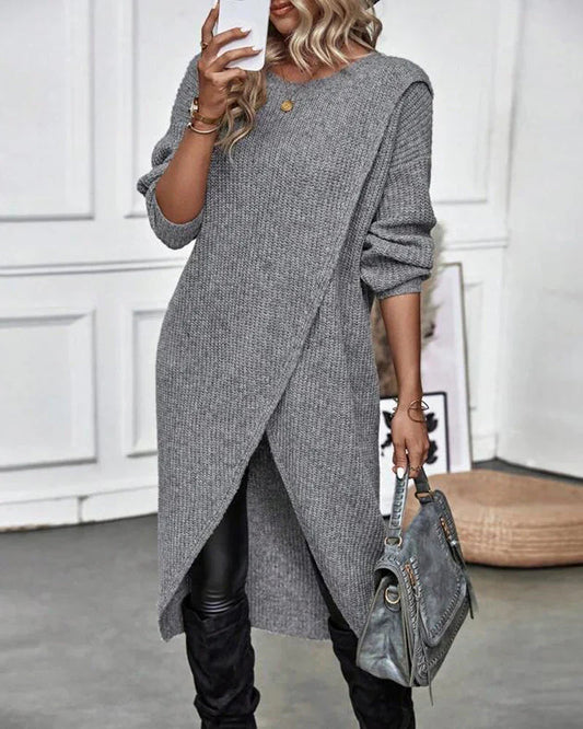 Sylvia Pull Femme – Long Pull Élégant & Confortable au Style Intemporel pour l’Hiver