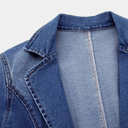 Magdalena Blazer Femme – Blazer en Denim Moderne Élégant & Polyvalent pour Toutes Occasions