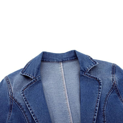 Magdalena Blazer Femme – Blazer en Denim Moderne Élégant & Polyvalent pour Toutes Occasions