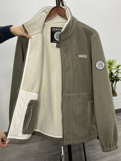 Julius Veste Polaire Outdoor Homme – Douce, Chaude & Légère avec Col Protecteur