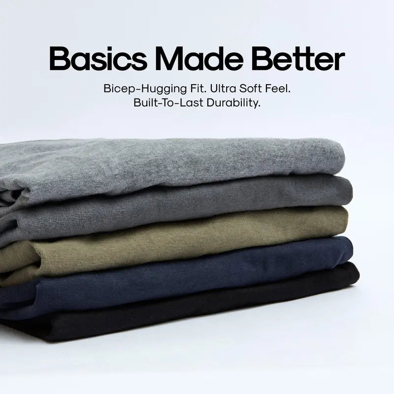 Men's 4-Pack Short Sleeve Crew Neck T-Shirts