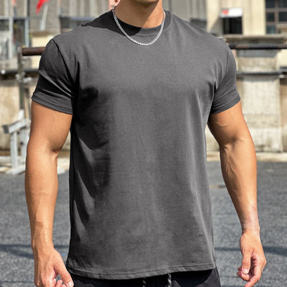 Liam Men's Sports T-Shirt – Loose Fit Cotton Short Sleeve with Breathable Design