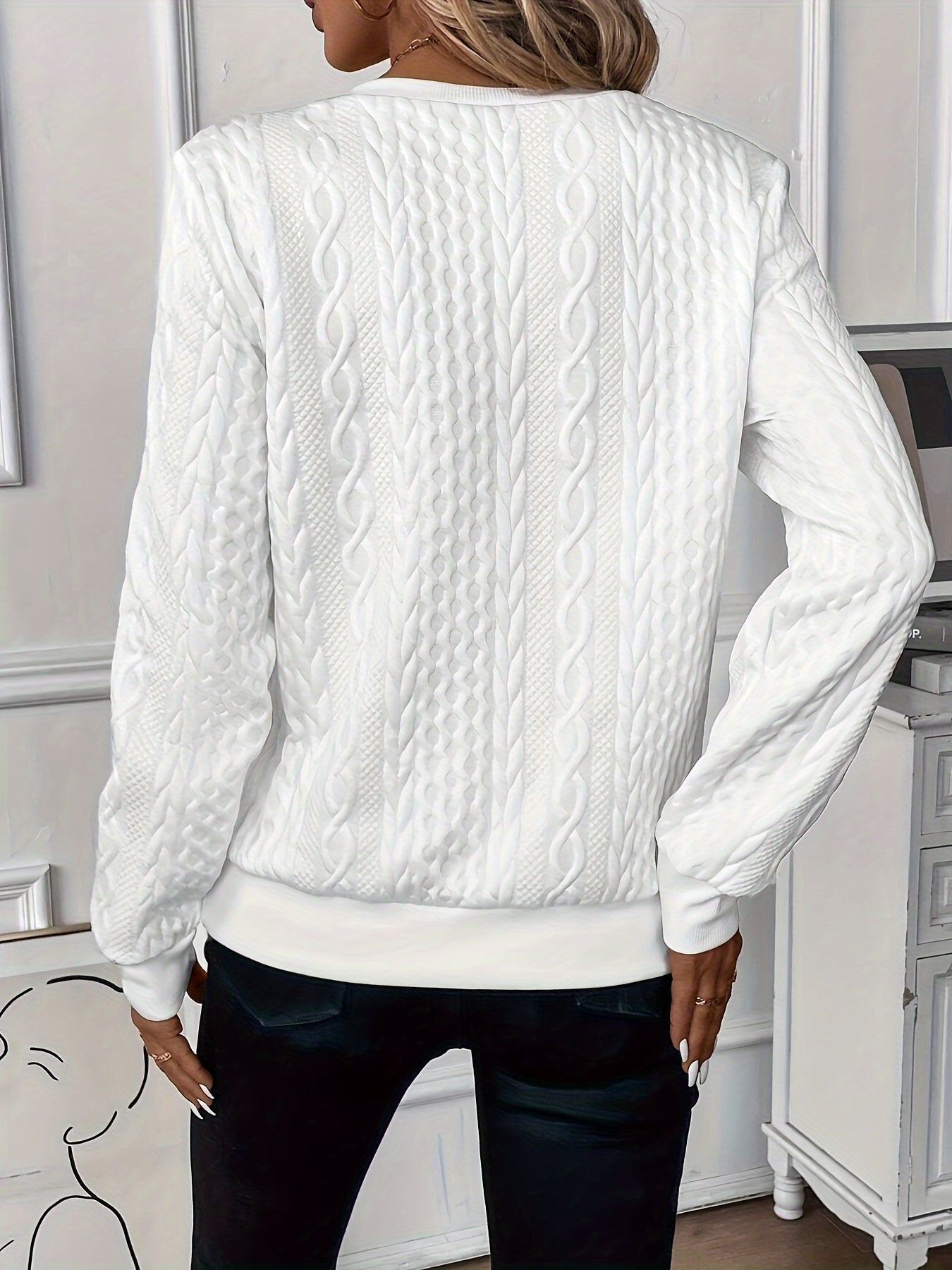 Amora Pull Femme en Maille Douce – Confort Quotidien & Élégance Décontractée