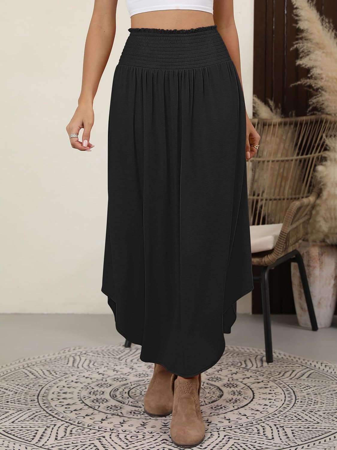 Lulu Long Skirt for Women – Floral Bohemian Maxi Skirt, High-Waisted & Flowing