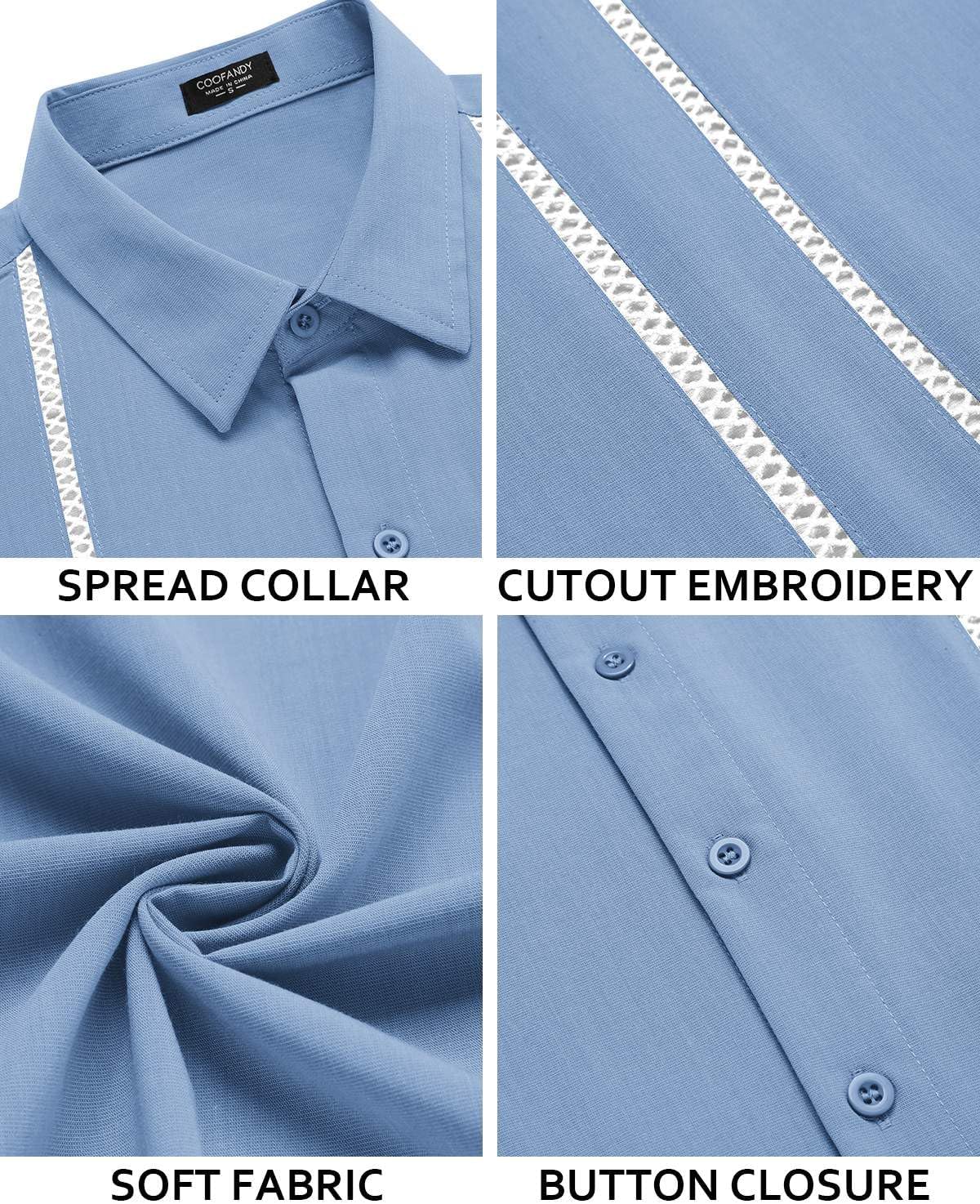 Henry Guayabera Shirt for Men – Cuban Summer Shirt, Embroidery & Chic Style