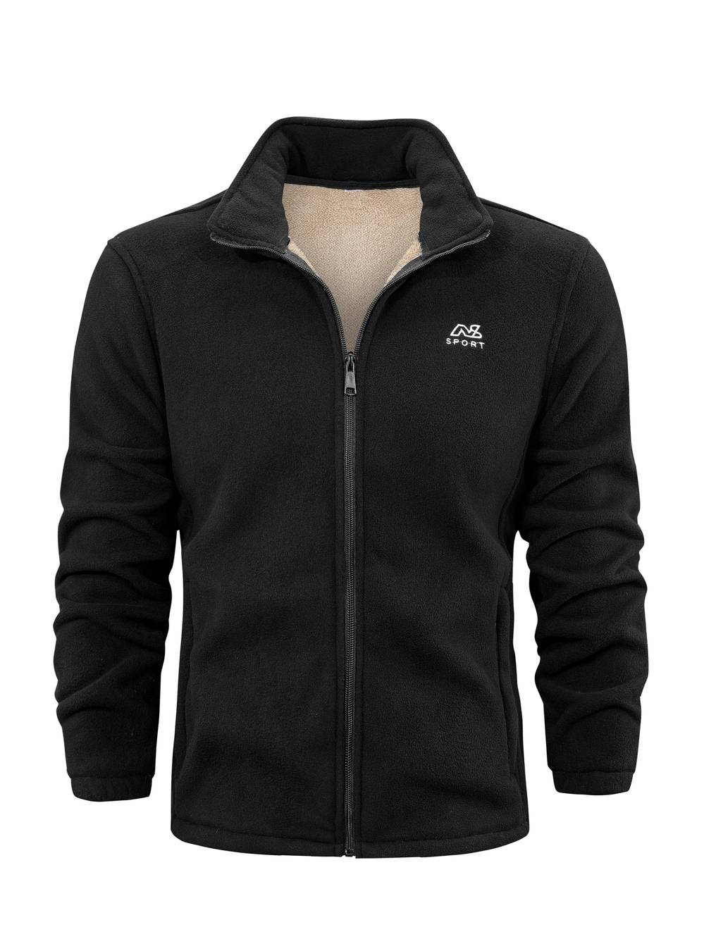 Alvin Unisex Fleece Jacket with Sherpa Lining – Warm, Comfortable & Everyday Use