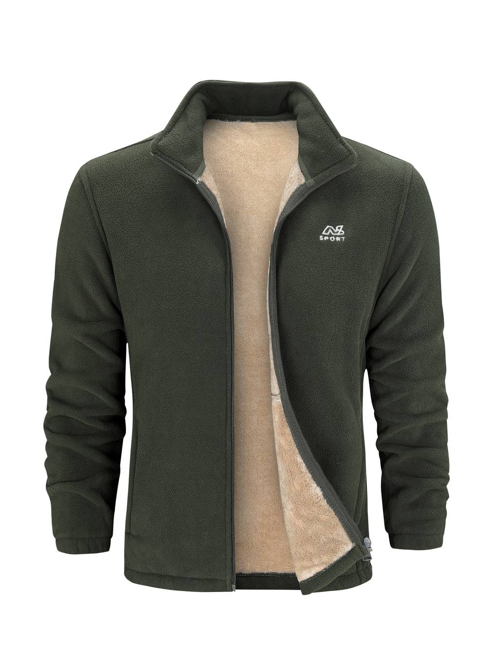Alvin Unisex Fleece Jacket with Sherpa Lining – Warm, Comfortable & Everyday Use