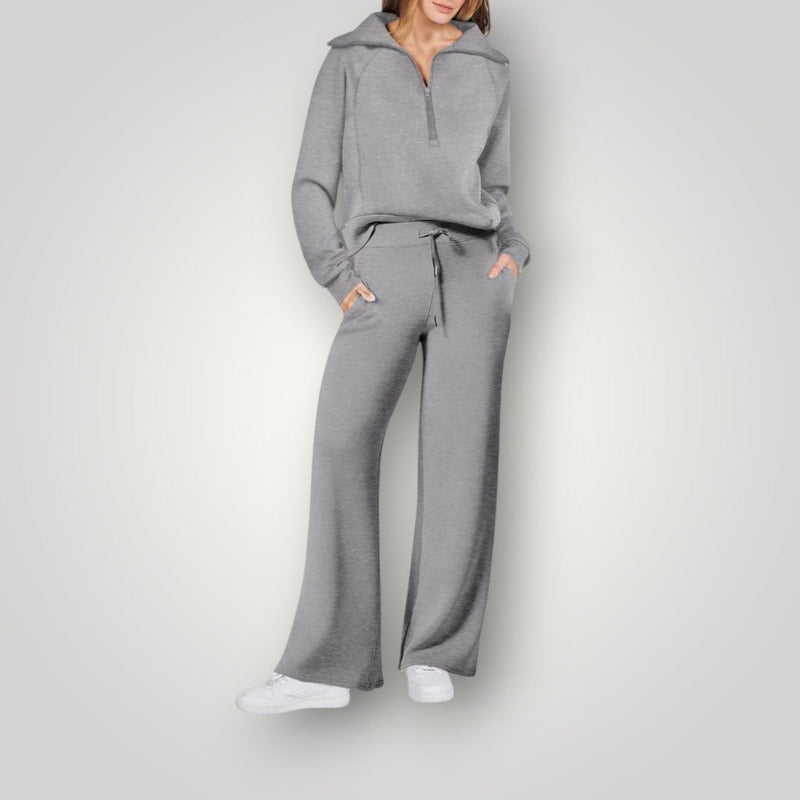 Lilou Women's Loungewear Set – Comfortable Sweatshirt & Jogging Pants in Soft & Luxurious Fabric