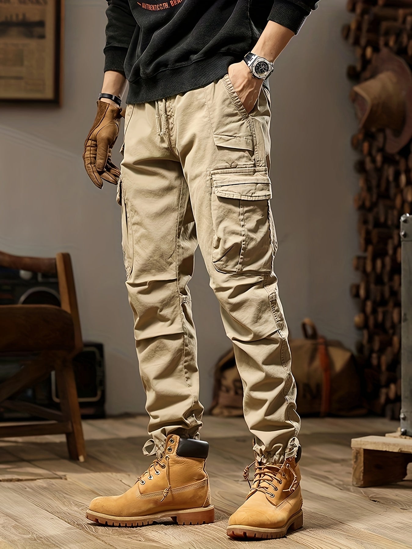 Mason Men's Tactical Cargo Pants – Durable Slim Fit with Multiple Pockets & Reinforced Seams