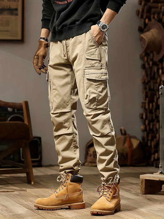 Mason Men's Tactical Cargo Pants – Durable Slim Fit with Multiple Pockets & Reinforced Seams