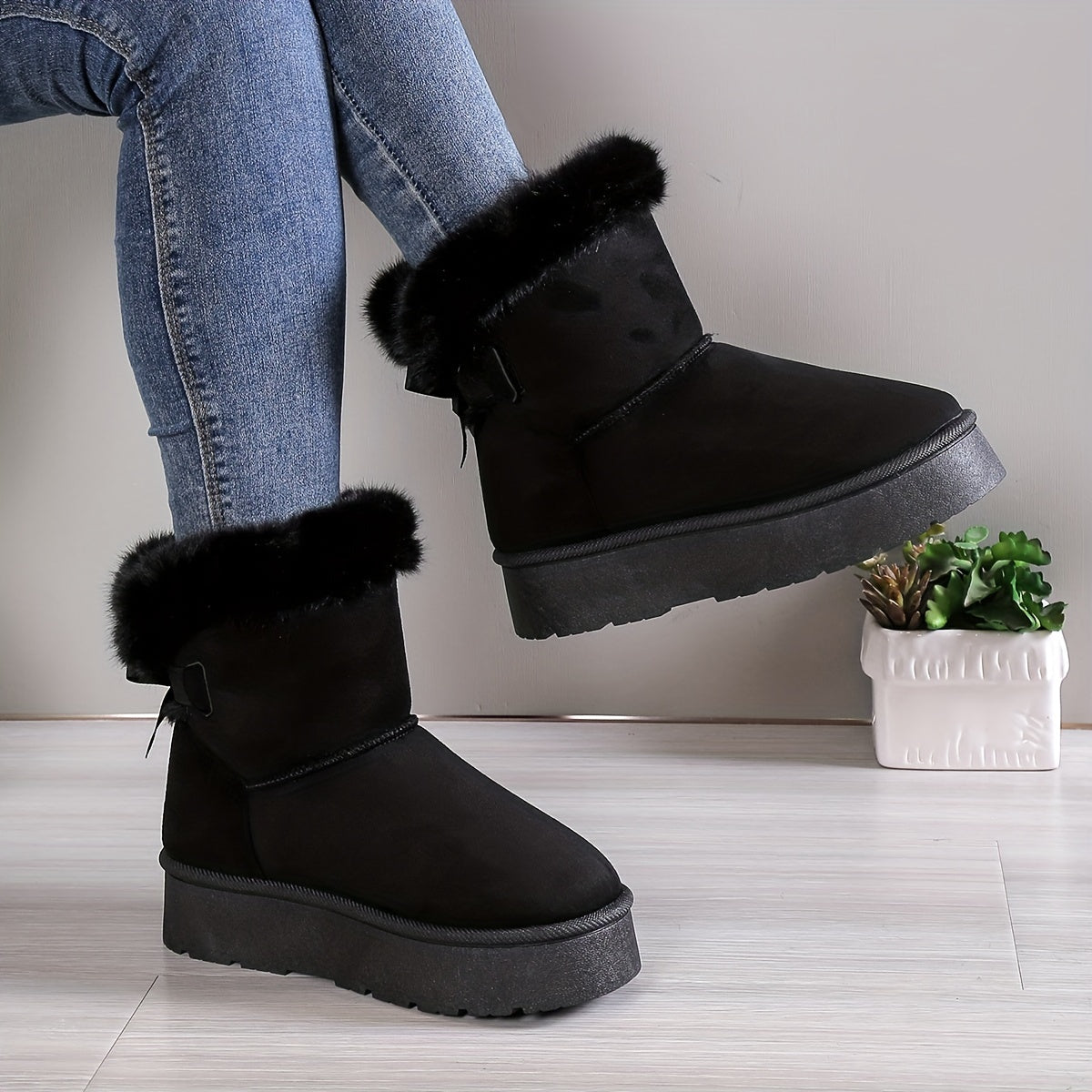 Zainab Bottes Hiver Femme – Doublure Thermique Chaude & Semelle Antidérapante Confortable