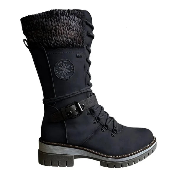Kylee Bottes Hautes Femme Hiver – Élégantes avec Isolation Chaude, Doublure Confort & Fermeture Zippée