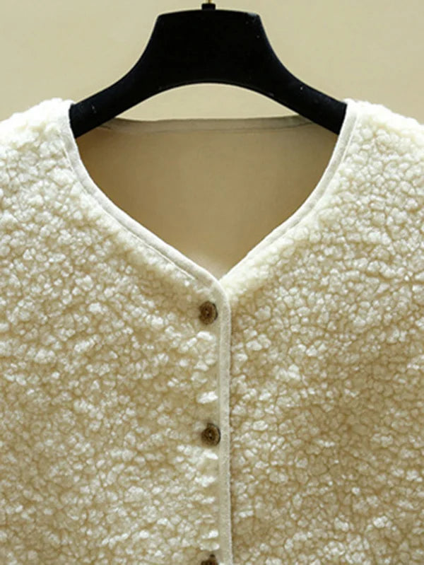 Nora Gilet Sans Manches Femme – Tissu Doux, Fermeture à Boutons & Style Polyvalent