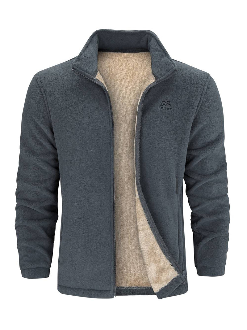 Alvin Unisex Fleece Jacket with Sherpa Lining – Warm, Comfortable & Everyday Use