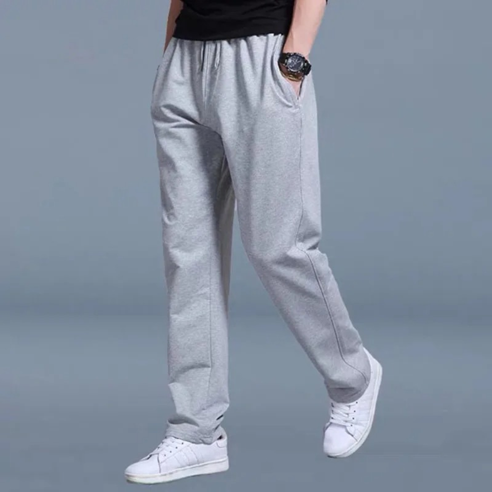 Larry Jogging for Men – Premium Cotton with Adjustable Waist, Modern Fit & Breathable Comfort
