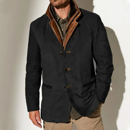 Vintage Men's Jacket retro style-black