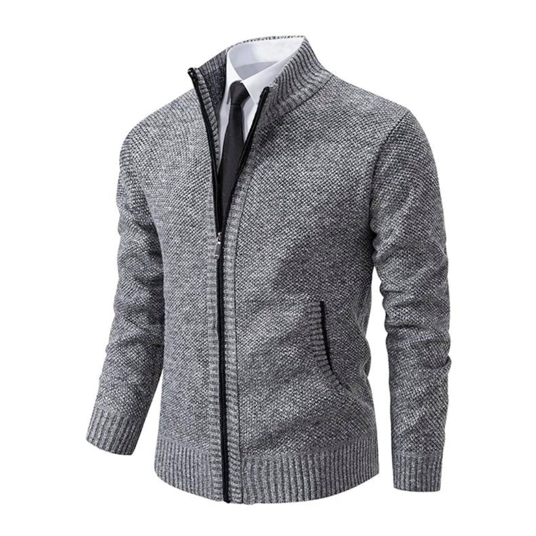 Gray Knit Sweater detail