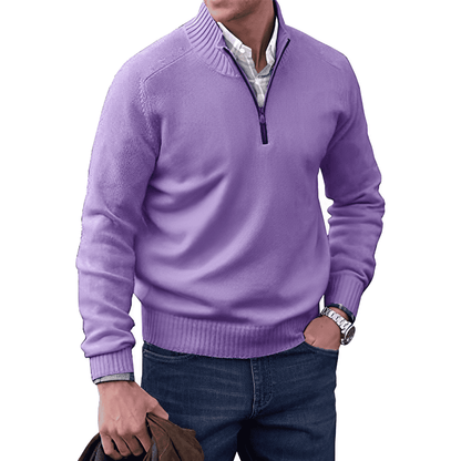 Adrian lightweight cashmere sweater for men-purple
