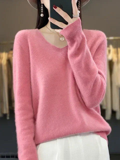 Lily Pull Femme – Tricot Élégant en Mélange Doux & Confortable à Manches Longues