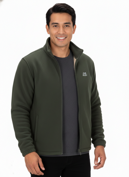 Alvin Unisex Fleece Jacket with Sherpa Lining – Warm, Comfortable & Everyday Use