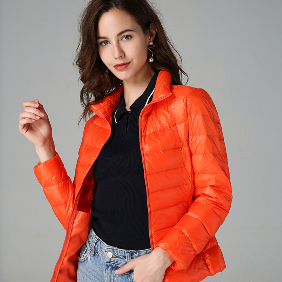 Aurora versatile rain jacket for women - orange