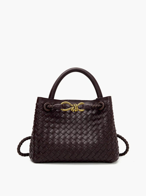 Joline Sac Femme Tissé à la Main – Sac à Main Élégant en Rotin avec Bandoulière Réglable