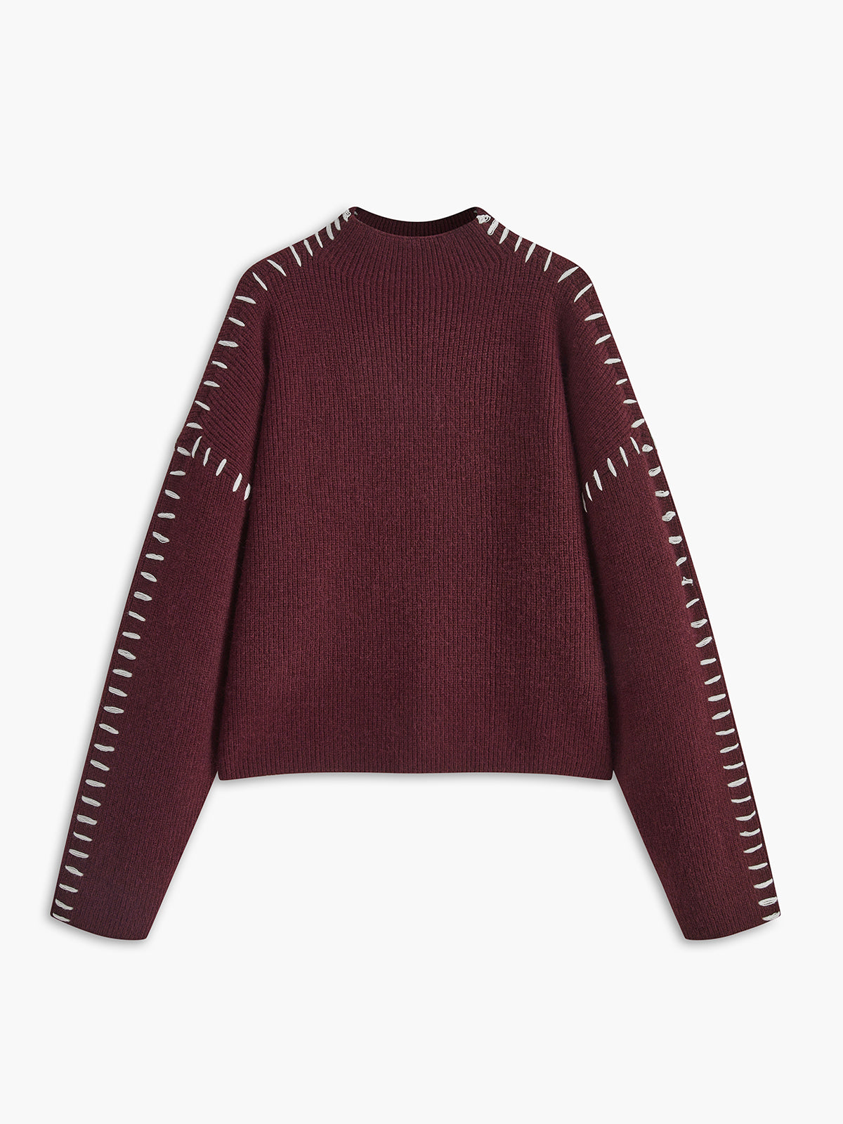 Kayla Pull Femme – Pull Oversize à Col Montant en Maille Douce Chic & Confortable