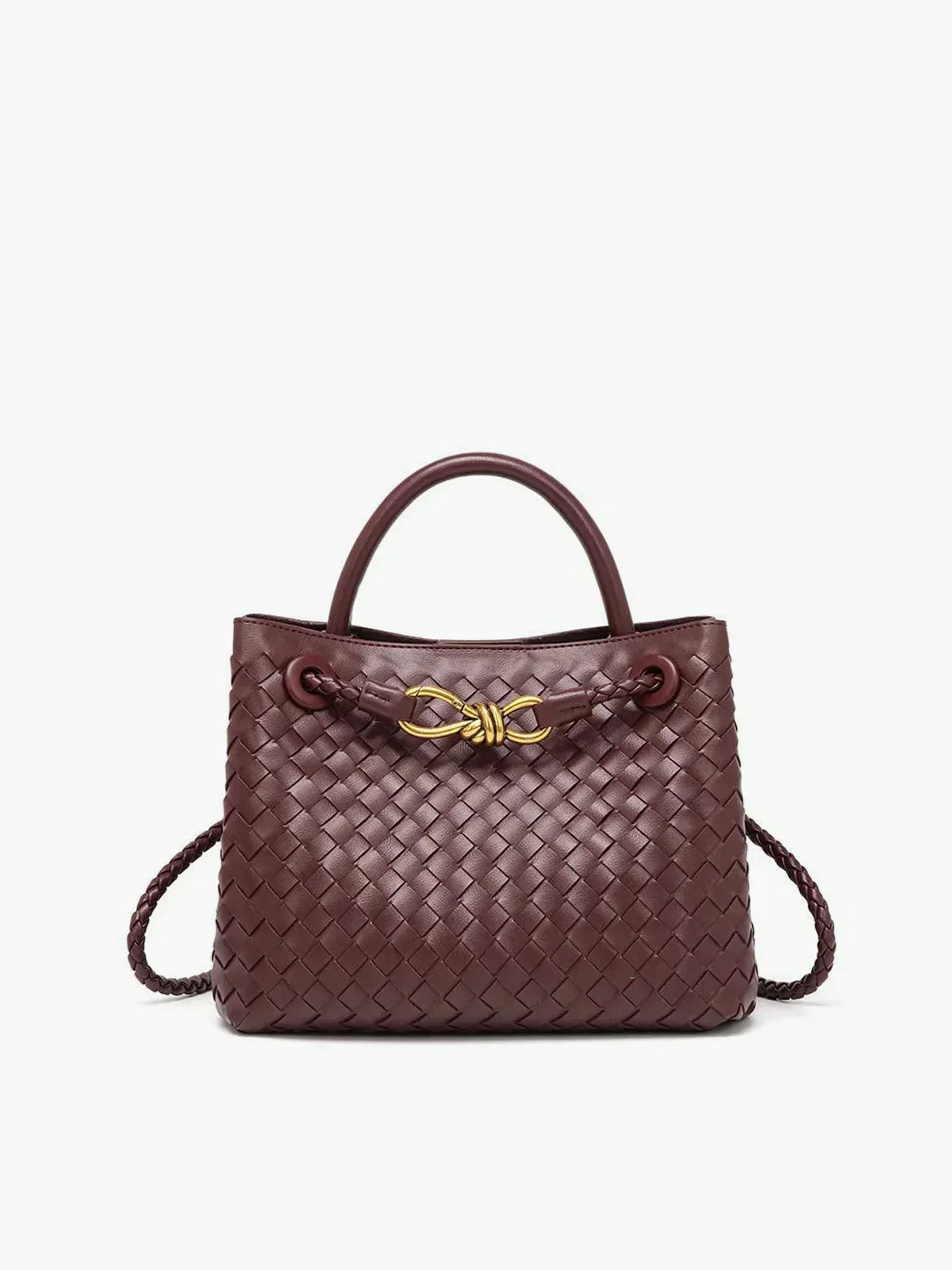 Joline Sac Femme Tissé à la Main – Sac à Main Élégant en Rotin avec Bandoulière Réglable