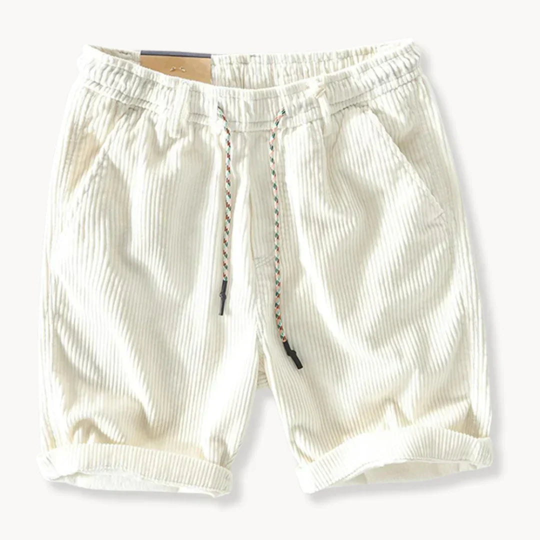 Short en Velours Homme Keith – Short d’Été Réglable en Coton Doux avec Coupe Confortable