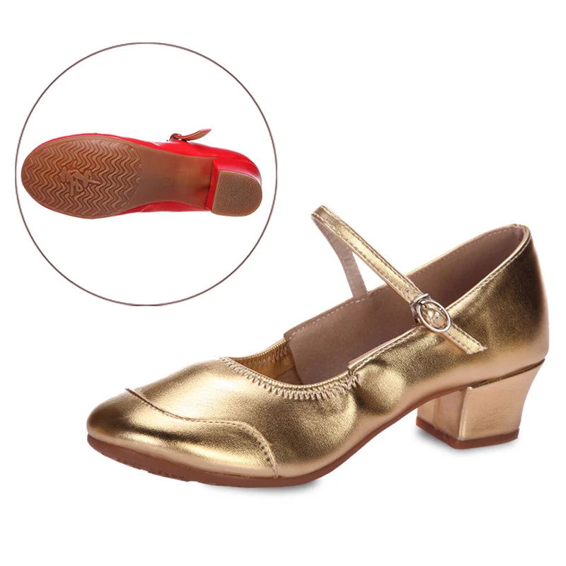 Charlotte Ballerines Femme – Chaussures Élégantes à Talon Bas & Bride Ajustable Confortable