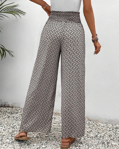 Henriette Pantalon Large Femme – Taille Haute, Coupe Flatteuse & Tissu Confortable
