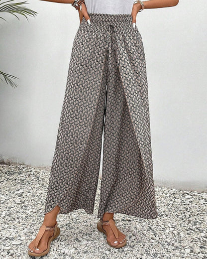 Henriette Pantalon Large Femme – Taille Haute, Coupe Flatteuse & Tissu Confortable
